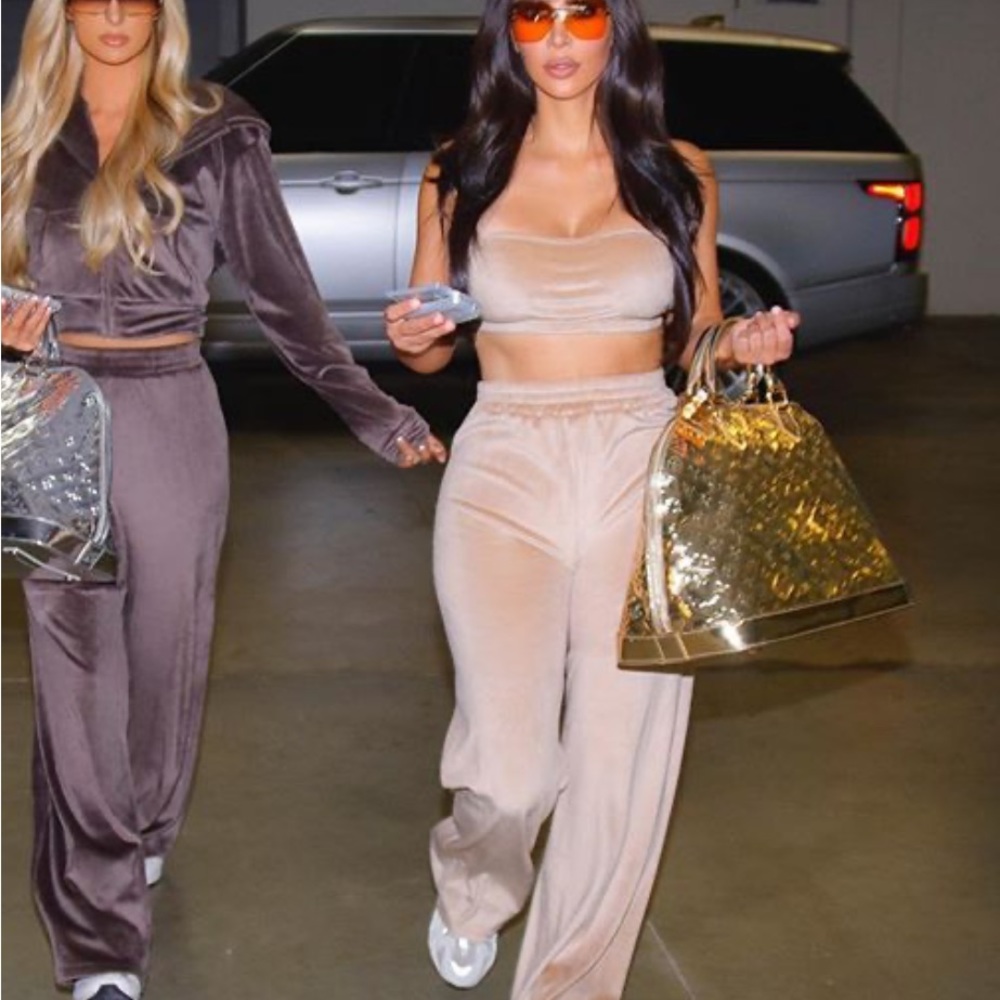 skims velour tracksuit set